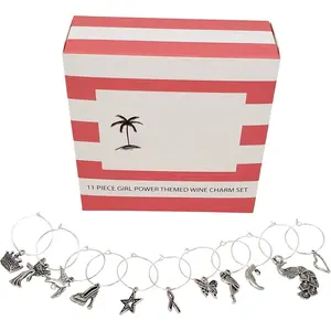 11 count Girl Power Themed  Charm Set