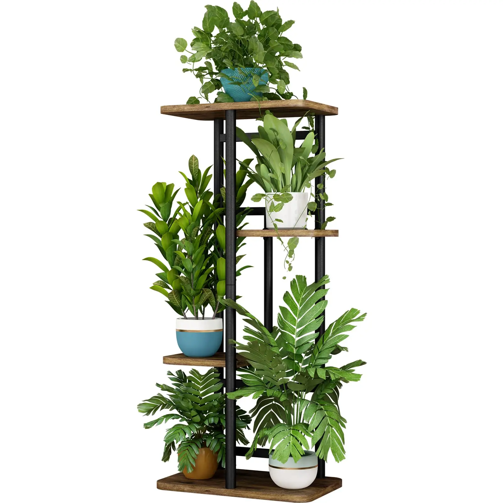 SUOERNUO Plant Staggered Bracket Indoor Plant Rack Suitable for Garden Corner Balcony Living Room Organiser Home Design