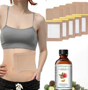 20Pcs Castor Oil Pack Wrap, Castor Oil patches for Liver,8Fl0z -100% Pure And Natural-PremiumGrade Oil, Cold-Pressed Black Castor Oil,No Washing Self Adhesivewith High Absorbent CottonFlannel massage oil