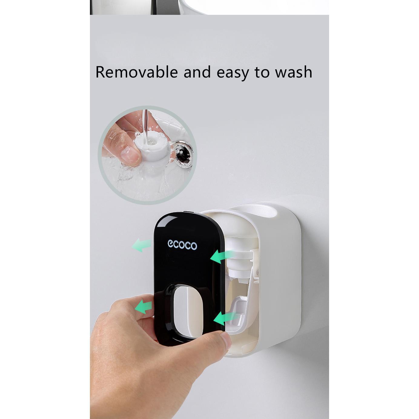 Wall Mounted Automatic Toothpaste Holder Bathroom Accessories Set Dispenser