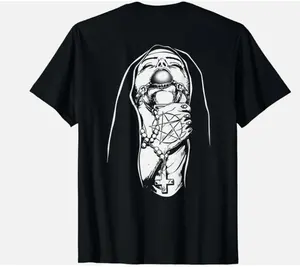Funny Unholy Nun T-Shirt S to 3XL, Funny Shirt, Unisex shirt, Crew Neck T-shirts, Gifts for Him, Gifts for Her, Men And Womenswear Top