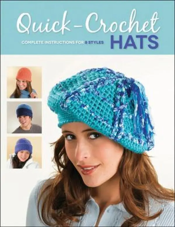 USED Book - Quick-Crochet Hats: Complete Instructions for 8 Styles by Hubert, Margaret (Paperback) - english