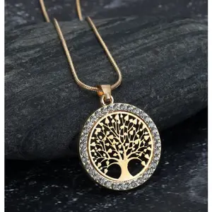 Asgard Celtic Tree of Life Necklace – Zirconia Pendant for Women