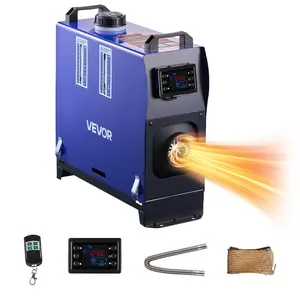 VEVOR Diesel Heater, 8KW, DC 12V/24V, All in One Portable Diesel Air Heater with Remote Control and LCD Screen, Fast Heating Low Noise, 5 L Fuel Tank for Vehicles, Vans, RVs, Campers, and Trucks