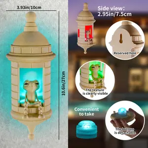 【Sound Lamp】 BORILUME Coquí frog Wall Lamp With LED Light For Puerto Rican Bedroom Office outdoor Decor 【Sound Lamp】 BORILUME Coquí frog Wall Lamp With LED Light For Puerto Rican Bedroom Office outdoor Decor