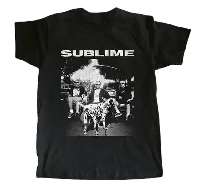 Sublime  Black Unisex T-shirt Size S-5XL Graphic TShirt Gift For Fan