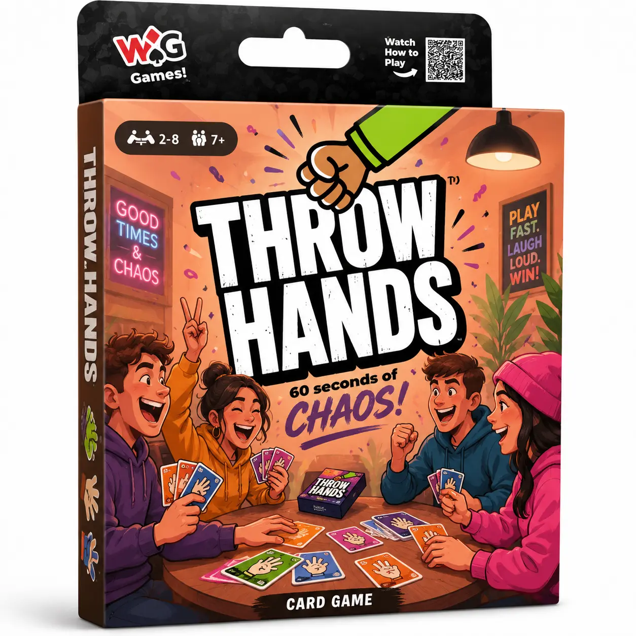 Rapid Rock Paper Scissors Challenge Card Game, Hilarious Family Party Game for Kids & Adults, 2–8 Players, 60-Second Gameplay, Ages 7+