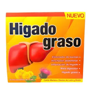 Higado Graso Ampolleta Bebile - Herbal Liquid Supplement for Liver Wellness & Liver Detox Support