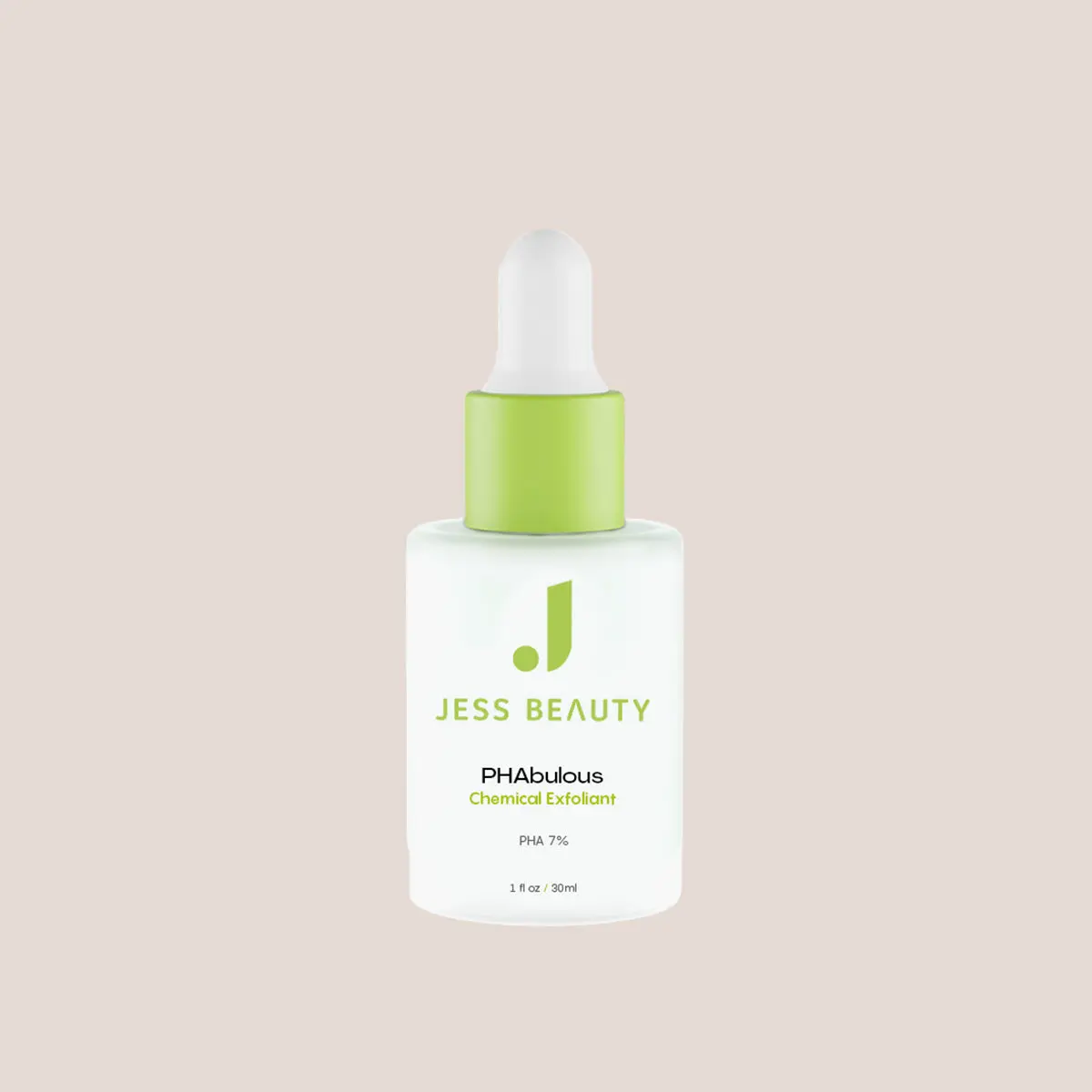 JESS BEAUTY | PHAbulous Exfoliating Serum | Gentle PHA Exfoliant with 7% Gluconolactone for Smooth, Glowing Skin | Hydrating Leave-On Exfoliator for Sensitive Skin | Korean Skincare 1 fl oz