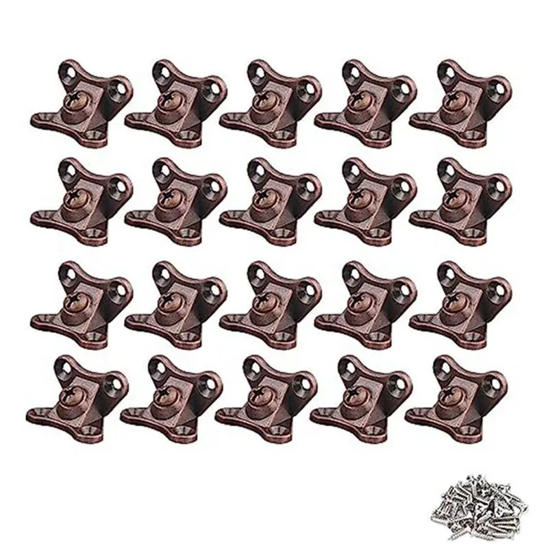 Removable Combination Butterfly Corner Code, Angle Corner Brackets, Heavy Duty Shelf Brackets, L Bracket, (Red Bronze)