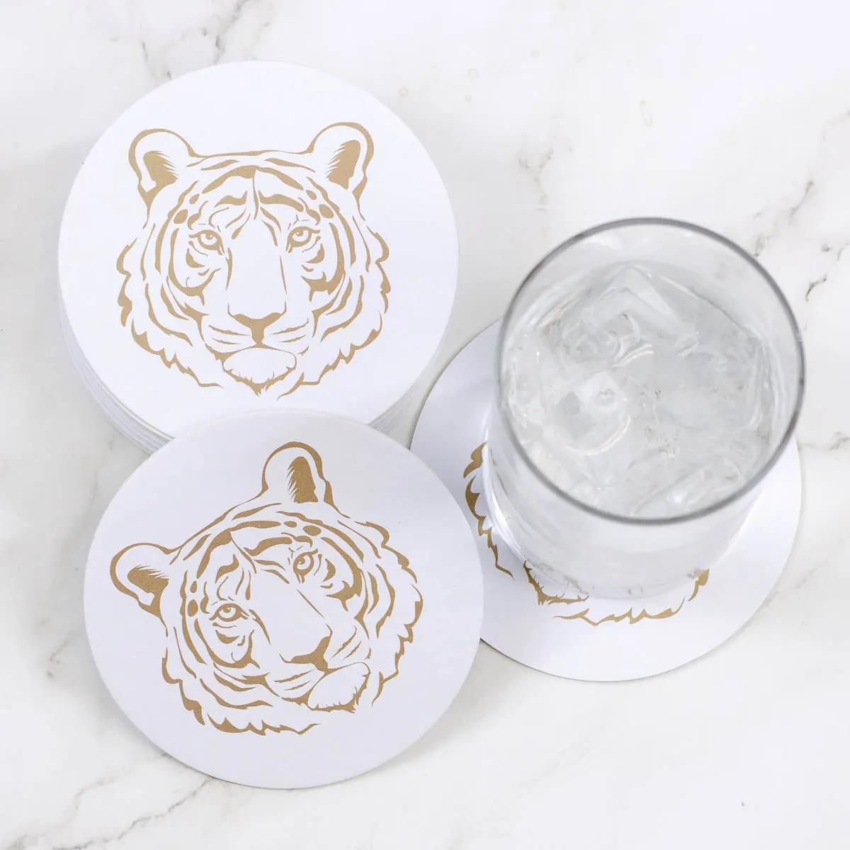 Go Get 'em Tiger Coaster Set