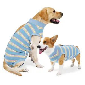 Recovery Suit for Dogs, Onesie Surgery Recovery Suit for Female Male Dogs, Abdominal Wounds Cone E-Collar Alternative Prevent Licking Spay Recovery Suit