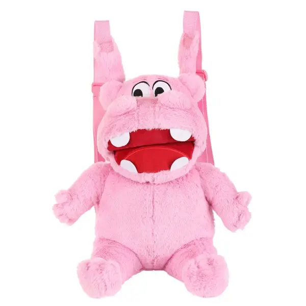 Hungry Hungry Hippos Pink Plush Backpack Hungry Hungry Hippos Pink Plush Backpack