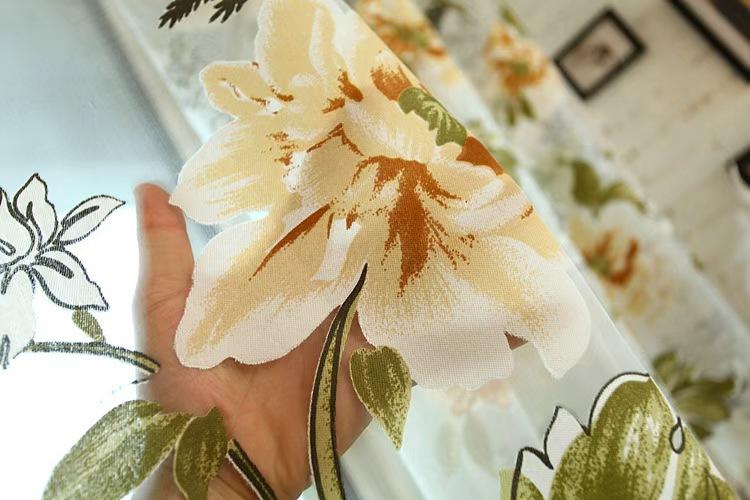 Transform Your Room with Romantic Floral Sheer Curtains | Dreamy Rose Pattern Voile Drapes | Perfect Spring/Summer Home Refresh Gift