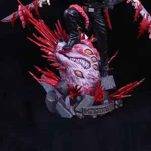 Ch-ain-sa-w=D-e-v-il= PVC Figure for Home Decoration