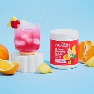 Wellah BCAAS + Electrolytes | Branch Chain Amino Acid Supplement | 6g Amino Complex Per Serving | Recovery Drink Mix For Muscle Repair & Post-Workout Recovery | 30 Servings | Naturally Flavored