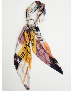 Postcard Print Wild Rag