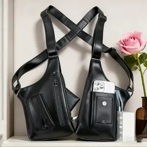 Adjustable Underarm Shoulder Bag for Men and Women- Anti-theft Hidden Storage for Cell Phones and Other Hunting and Outdoor Gear, High-Quality Faux Leather (PU Leather), Christmas first choice, best holiday gift