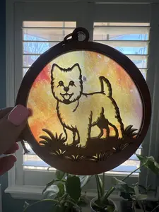 Westie Suncatcher for Sunny Window