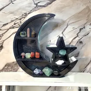 Crest Moon Crystal Display Shelf