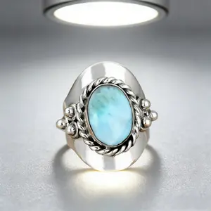 European and American style bohemian jewelry turquoise fashion vintage ring for women, promise ring for women's wedding, wedding band, perfect jewelry for parties, cocktails and dances Jade Green