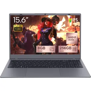2026 New Laptop Computer AMD 3020E Dual-Core Processor 8GB DDR4 RAM 256GB Storage 15.6” 1920x1080 FHD 16:9 Display Wi-Fi 5 Bluetooth 5.0 Perfectly Balanced for Work College Entertainment