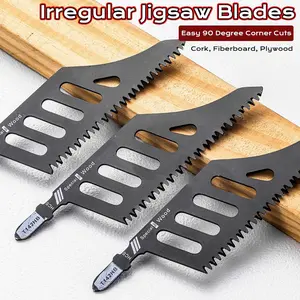 3-Pack T-Handle Jig Saw Blades, High Quality Steel Hand Tools for Precision Cutting, Durable Hardware Accessories