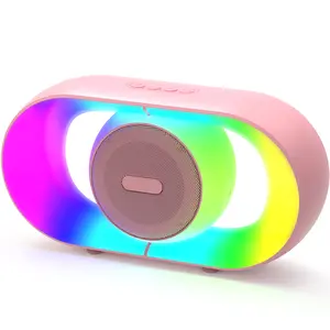 Bluetooth Speaker for Audults Kids, 15W Stereo Sound Speaker, Portable Wireless Speaker, Colorful Lights for Party, Camping, Pool, Beach, Backyard