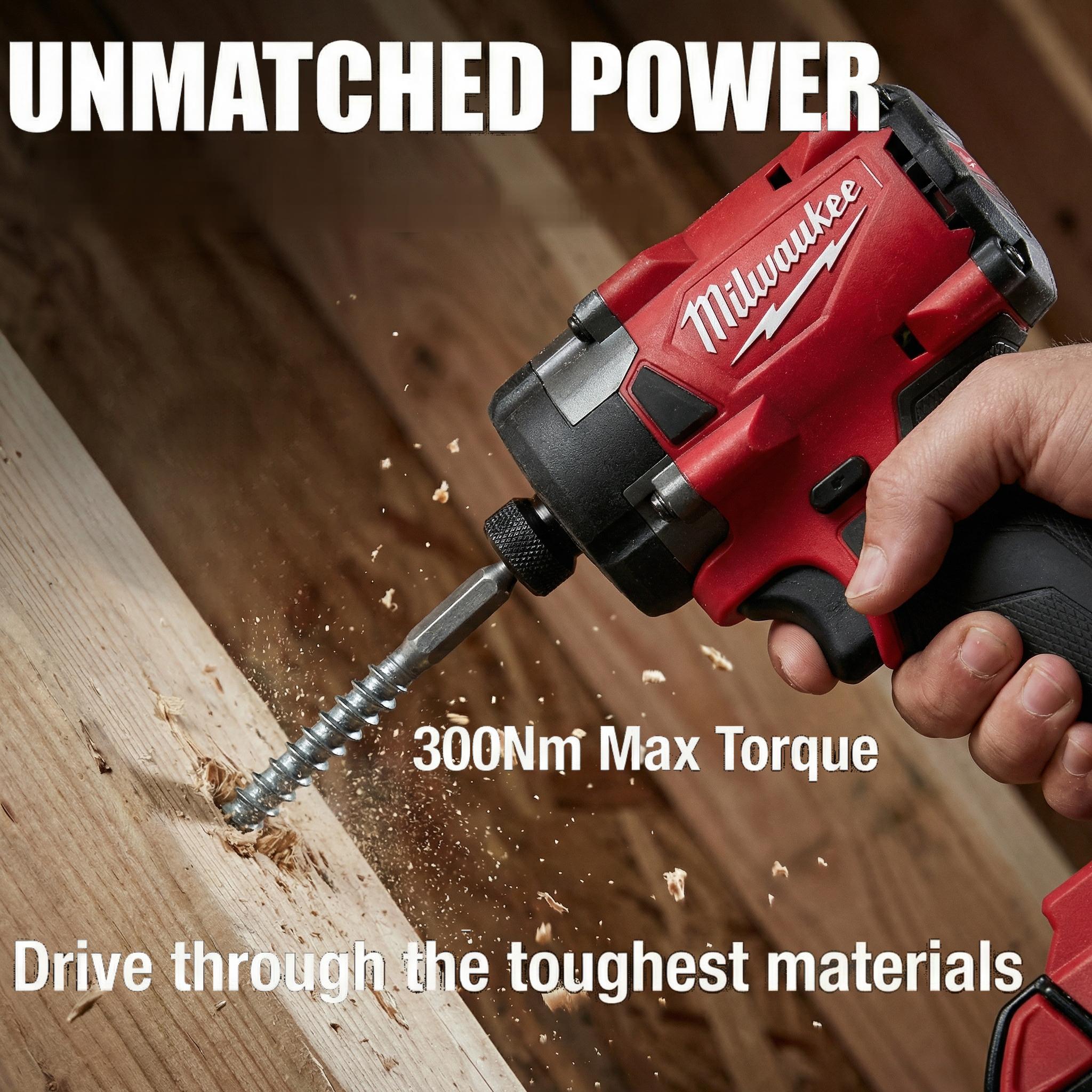 M18 FID3 18V 1/2in Impact Driver with 300 Nm for Tight Spaces repair tool wrench heavy duty workshop use multi-function universal socket wrench tool diy automotive