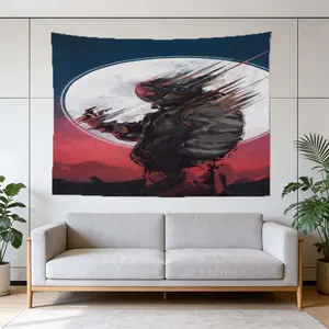 A Future Mecha Printed Tapestry, a Peach Skin Velvet Tapestry, Decorative Tapestry for Dorm Rooms, Homes, Bedrooms, Bar Decor, Room Decoration, Wall Decor, a Unique Gift Idea for Friends and Family