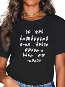 100% Cotton ASL American Sign language T-Shirt