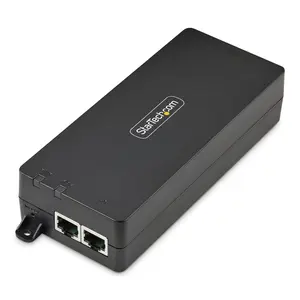 Startech AF41XC-POE-INJECTOR 1-Port 10Gbps Poe Plus Injector - 56 DC, Black