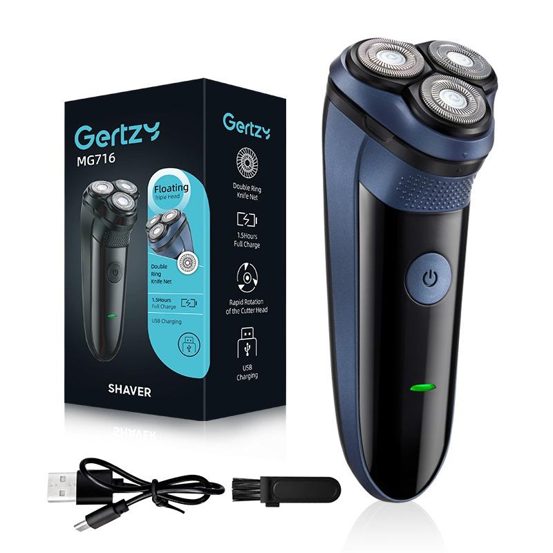 Electric Shaver Rechargeable Men's Beard Trimmer Portable Cordless Shaving Tool Excellent Gift for Birthdays Fathers Husbands Boyfriends