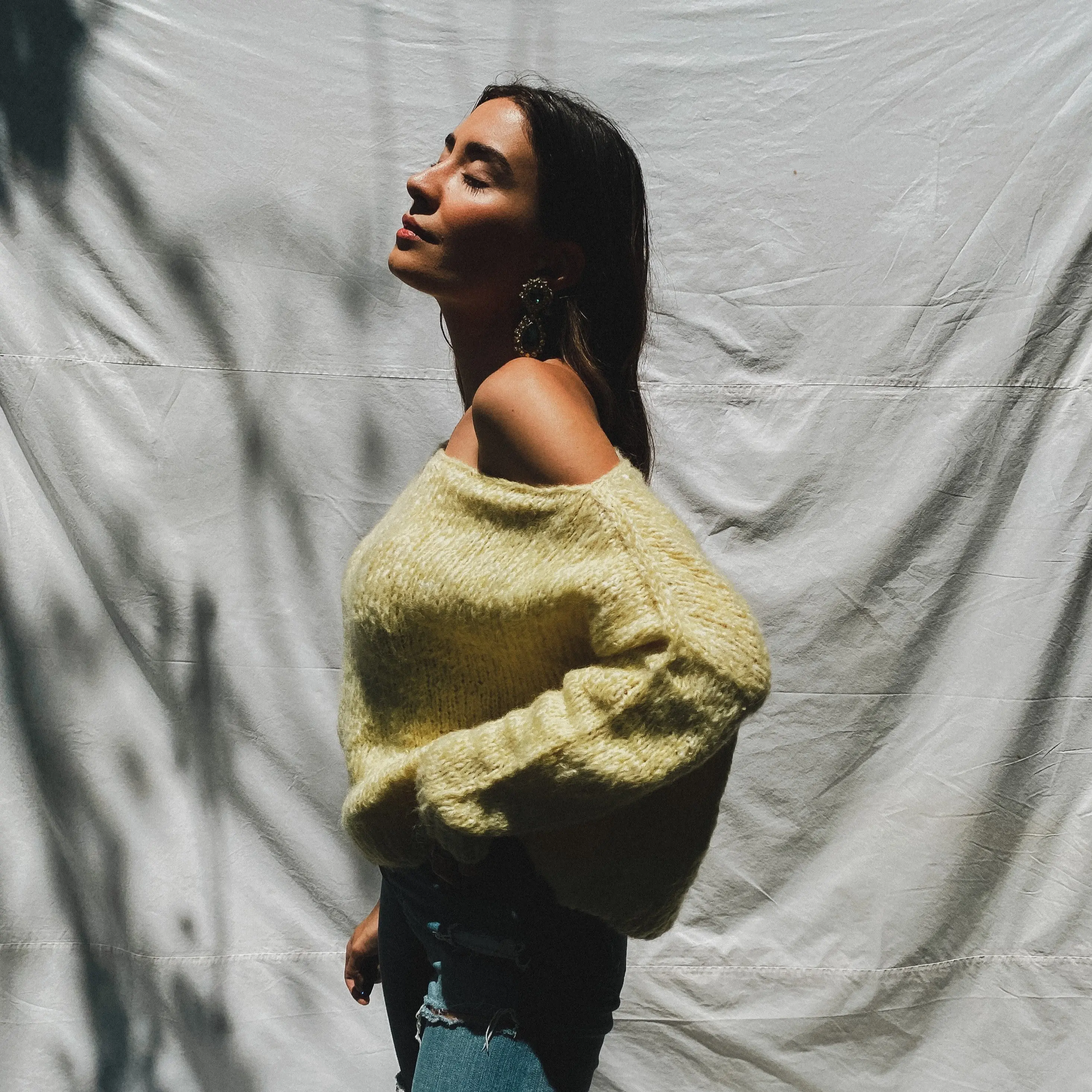 Camila Boat Neck Sweater - Pastel Lemon