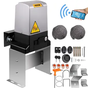 VEVOR 750W Automatic Sliding Gate Opener, 3300 lbs Capacity, Corrosion & Rust-Resistant Driveway Gate Motor, 4 Remotes & APP Control, 230 ft/70 m Range