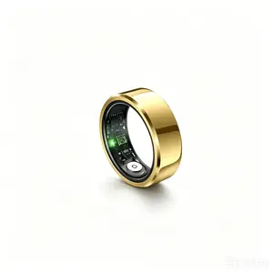 Luxury Gold Finger Smart Ring, Multi-Sport Body Status Tracker For Daily Use