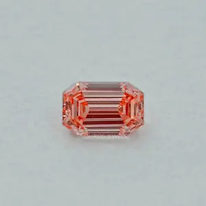 Light Pink Old Mine Emerald Lab Grown Diamond