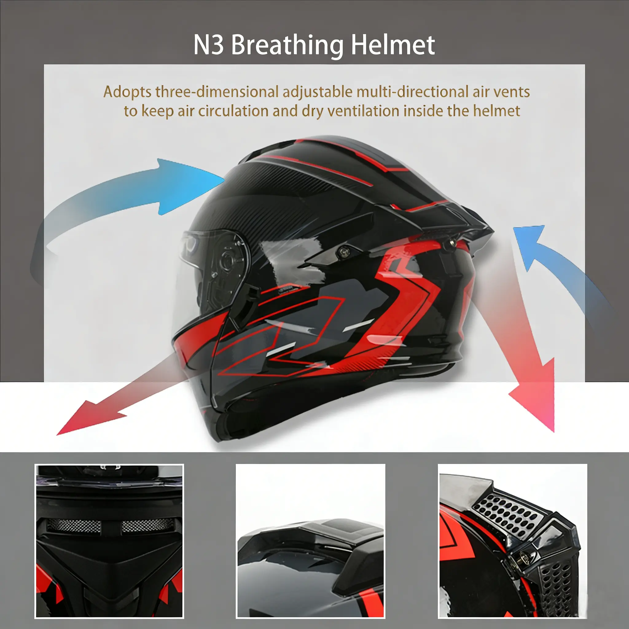 Uchoose Motorcycle Helmet Visor Open Face Retro Cruise Riding 3C Summer  Winter Hot Days Unisex Scooter Full Racing Helmet - TikTok Shop