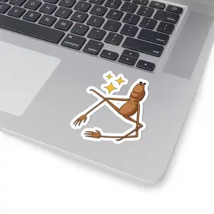 Marcus the Worm VRChat Sticker, Funny Meme Sticker for Laptop, Phone, Scrapbook