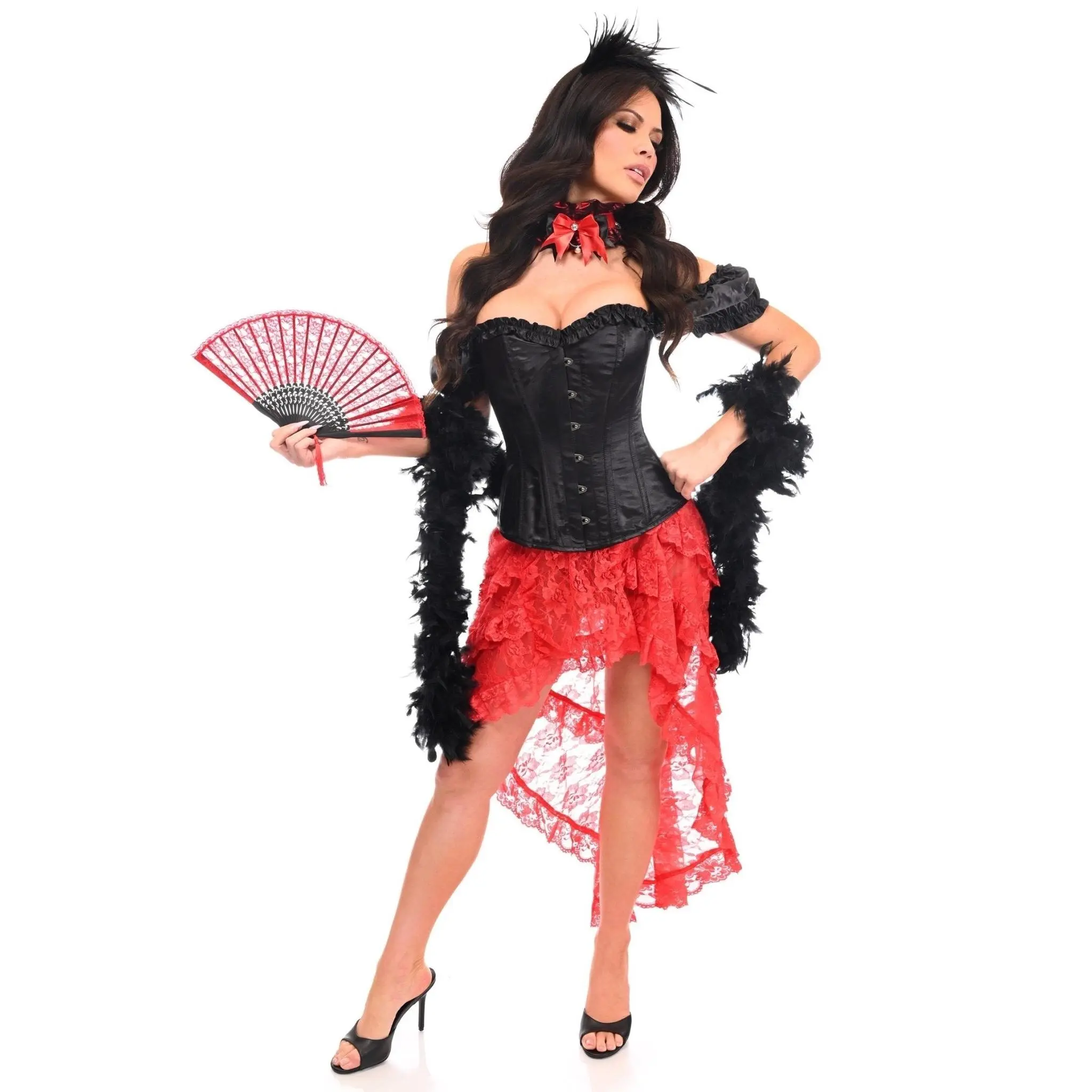 Plush 6 PC Brothel Saloon Babe Costume