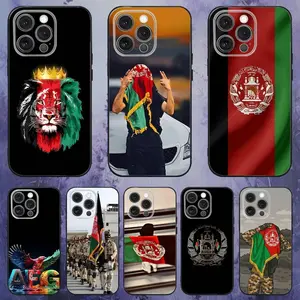 Afghan Afghanistan Flag Phone Case For iPhone 17promax 17e 17 16 15 14 13 12 11 Mini Pro Max Air X XR XSMAX  For Samsung Galaxy S26 S25 S24 S23 S22 FE Ultra Plus Edge Black Soft Box