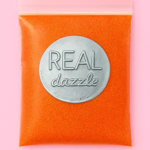 REAL dazzle Orange Gold‑Shift Glitter – Fine Craft Glitter for Nails, Resin & Slime