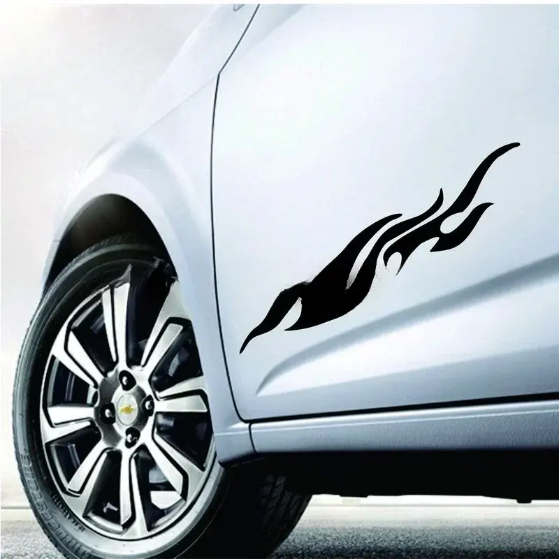 Stylish Car Vinyl Decal Graphics Side Flame Element Stickers Body GenericRacing Decal Sticker Auto Car Accessories Sport Style