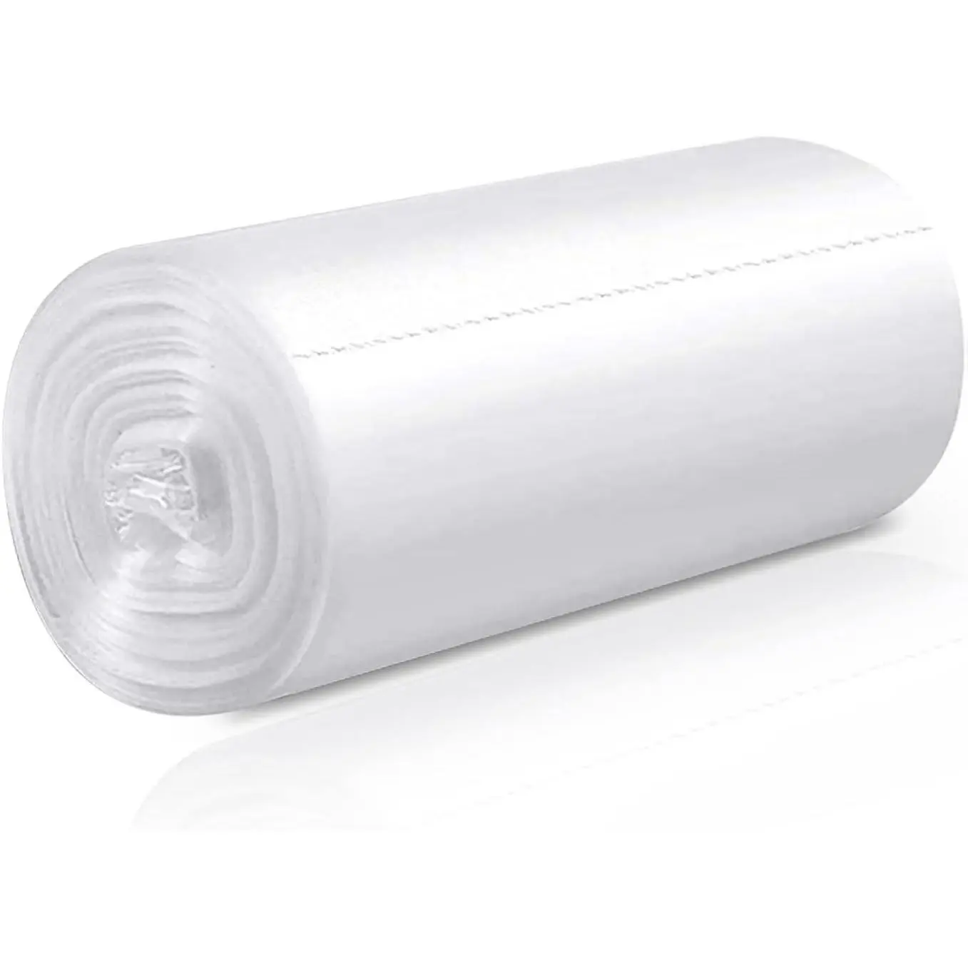 Small Trash Bags 100 Counts, Waikas Garbage Bags for Bathroom Car Mini Trash Can, Plastic Bag for Bedroom Living Room, 4 Gallons, White