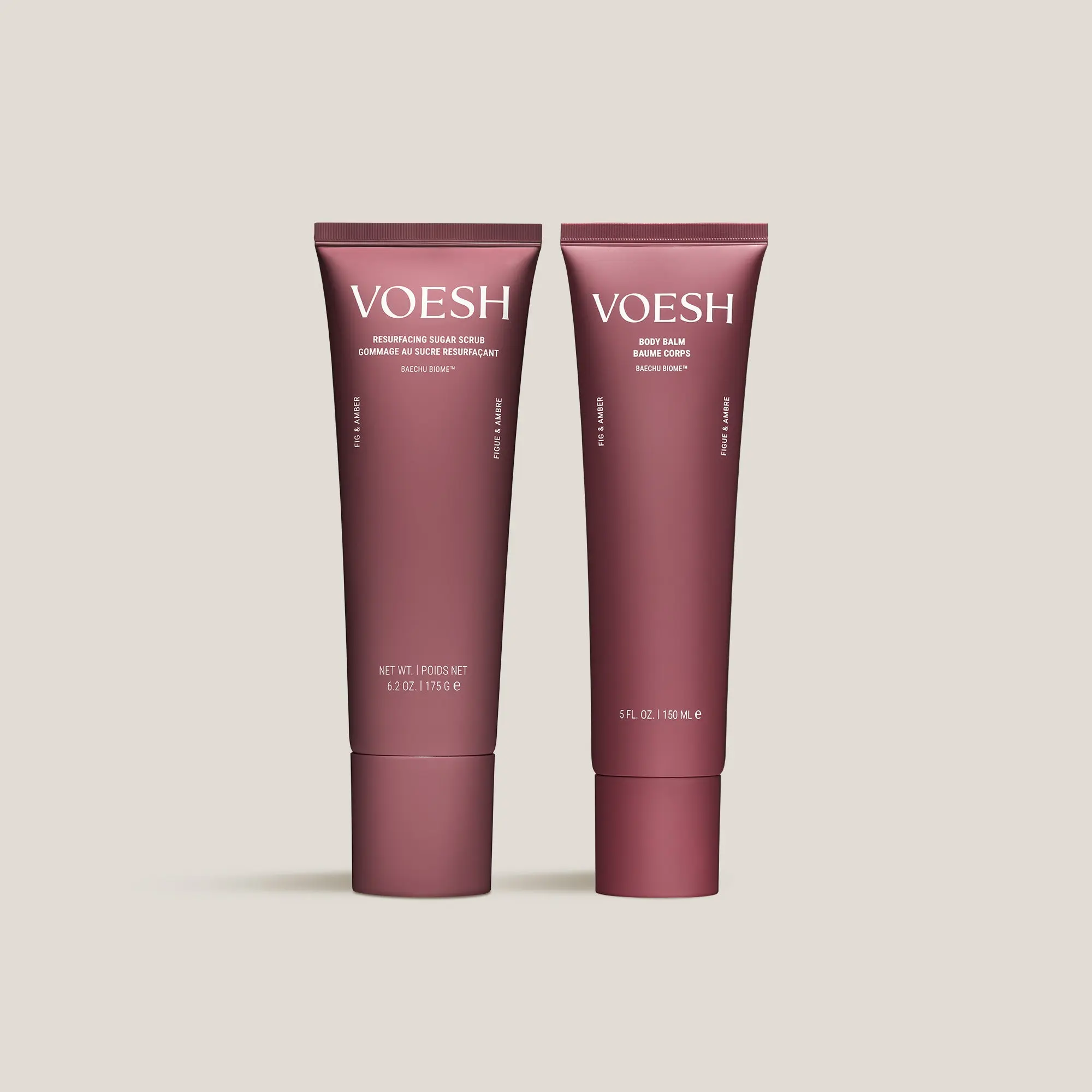 VOESH Glowing Skin Duo | K-Beauty Body Scrub & Body Balm Set for Glass Skin for Glass Skin