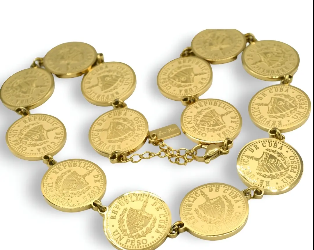Multi Coin Necklace - High Quality - Stainless Steel