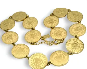 Multi Coin Necklace - High Quality - Stainless Steel