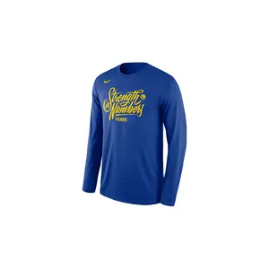 NBA GSW Long Sleeve T-shirt "Blue-Playoffs Strength In Numbers" 813158 495