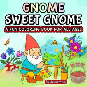 Gnome Sweet Gnome: A Fun Coloring Book for All Ages Whimsical Gnomes Cozy Scenes & Charming Designs for Relaxation and Creative Play by Maribel Wrenly