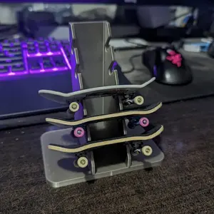 Finger skateboard storage rack, storage supplies, finger skateboard display stand, desktop storage rack, finger skateboard accessories, vertical shelf, home decoration items, gift